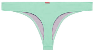 Mint Banded Brazilian Thong Bottom