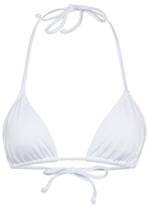 White Triangle Bikini Top