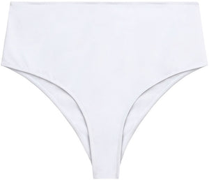 White High Waist Bikini Bottom