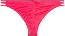 Load image into Gallery viewer, Neon Coral Triple Strap Classic Scrunch Bottoms
