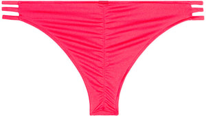 Neon Coral Triple Strap Classic Scrunch Bottoms