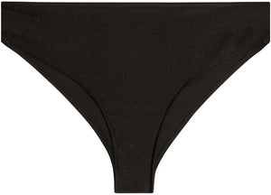 Black Full Coverage Mid-Rise Scrunch Banded Bottom