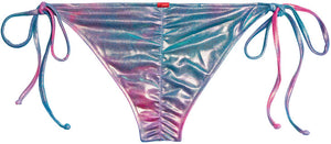 Blue Pink Tie Dye Shimmer Classic Scrunch Bottom