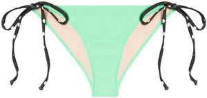 Mint & Black Polka Dot Classic Scrunch Bottom