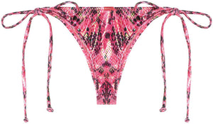 Pink Python Brazilian Thong Bottom