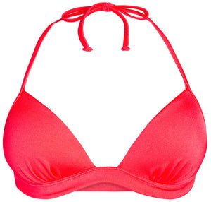 Neon Coral Push Up Bra