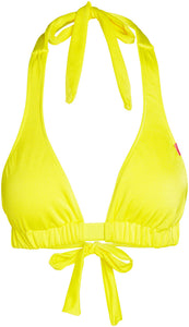 Neon Yellow Adjustable Halter Top