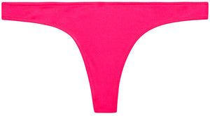 Fuchsia Banded Brazilian Thong Bottom