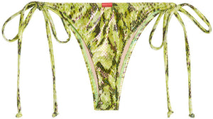 Green Python Brazilian Thong Bottom