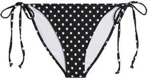 Black Polka Dot Full Coverage Scrunch Bottom