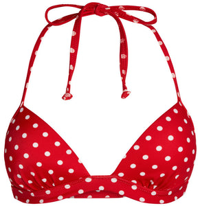 Red Polka Dot Push Up Bra