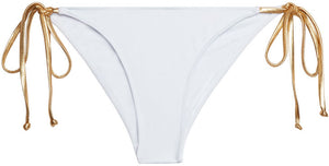 White & Gold Classic Scrunch Bottoms