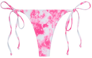 Pink Tie Dye Brazilian Thong Bottom