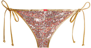 Pink & Gold Sequin Classic Scrunch Bottom