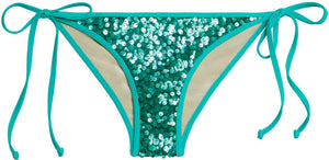 Jade Sequin Classic Scrunch Bottom