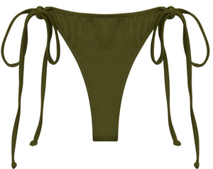 Olive Brazilian Thong Bottom