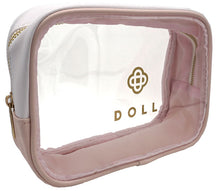 Load image into Gallery viewer, Doll Pink Clear Makeup Bag
