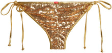 Load image into Gallery viewer, Gold Sequin Classic Scrunch Bottom
